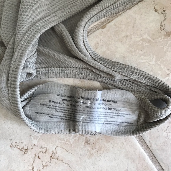 NWOT Double Zero Olive Strappy Back Bodysuit - Picture 5 of 7